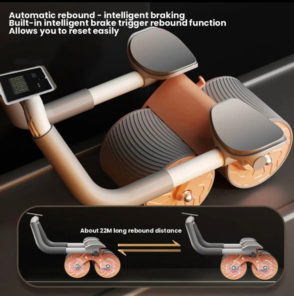 roller wheel abdominal muscle trainer